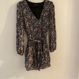 Dynamite tie ruffle dress